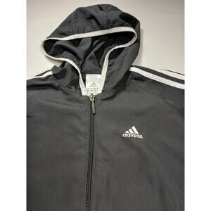 Adidas lightweight windbreaker size S mesh interior w/hood